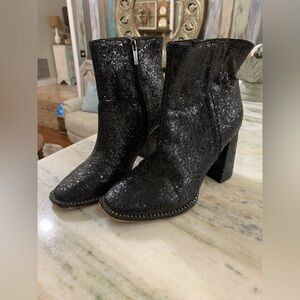 Black Glitter Ankle Boots. Ladies Sz 7.5 Jessica Simpson boots.